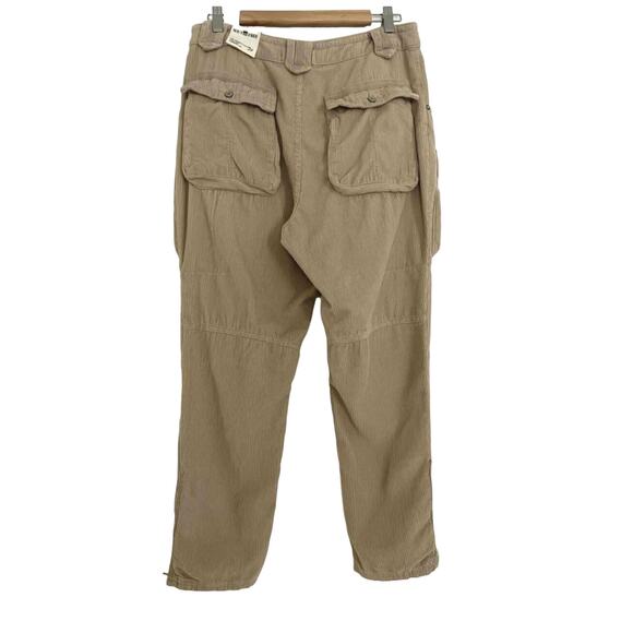 New Free People WTF London Calling Slouchy Cord Pants $198 SIZE 30 Tapioca - Picture 7 of 8
